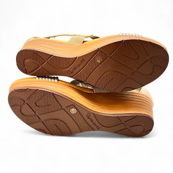 BareTraps Women's Strappy Wedge Sandals Size 10M Gray Metallic - Picture 8 of 10